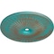 Ekena Millwork Galveston Ceiling Medallion (Canopies up to 5 7/8"), 51"OD x 3 5/8"ID x 3 3/8"P, Copper Green Patina CM51GLCGS - alternate 2